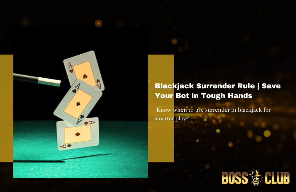 bc55 casino blackjack surrender rule