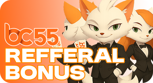 invite friends and earn with bc55 bonus referral