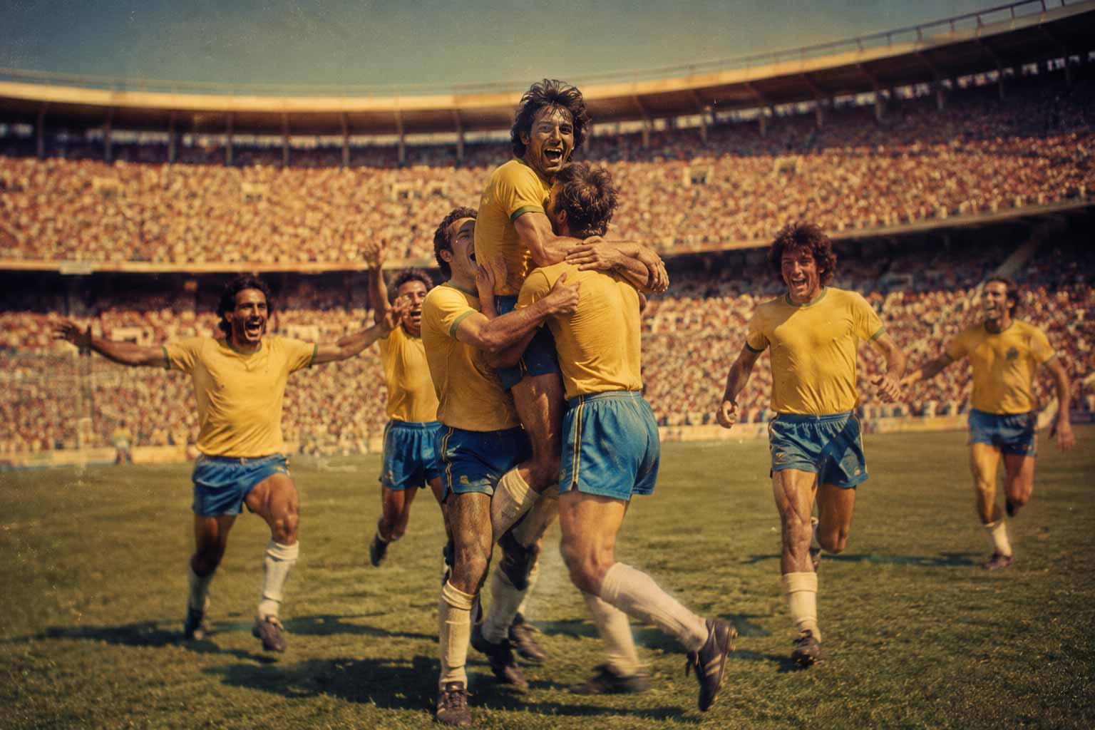 World Cup final stats Brazil 1970 attacking record